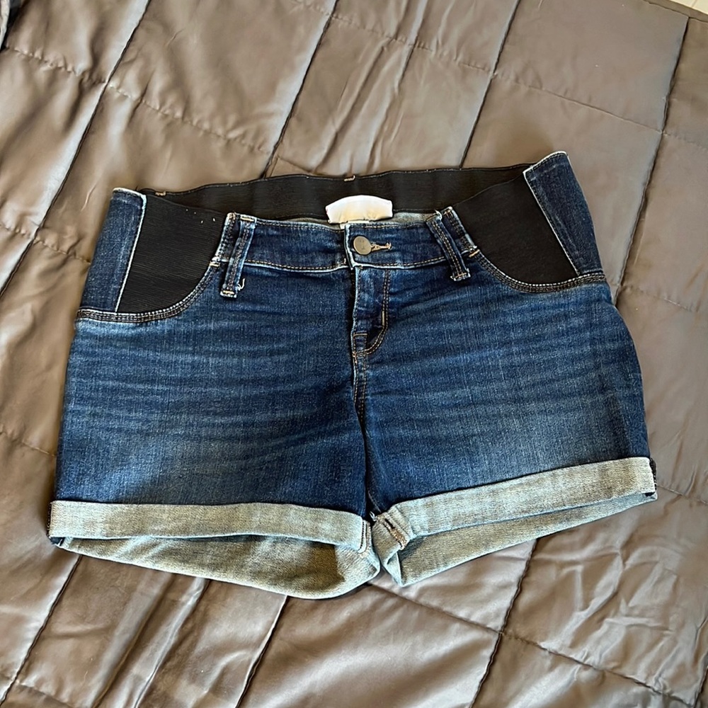 Maternity jean shorts